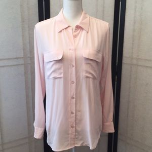 Equipment Femme Signature Silk Button Up Blouse M